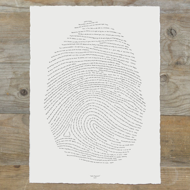 God's Fingerprint - 18x24 Screenprint
