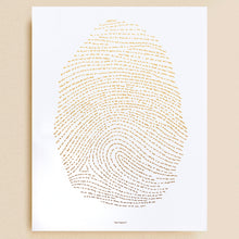 18x24 Illuminated Fingerprint - Gold