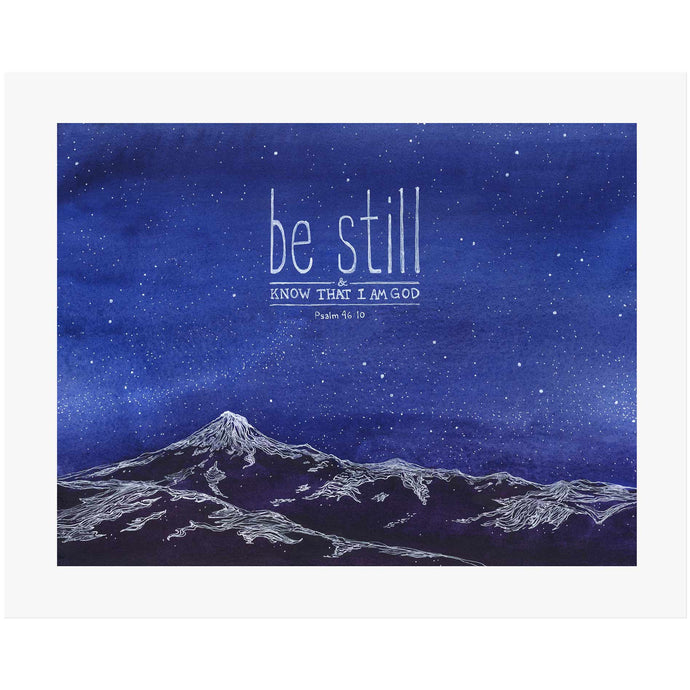 Be Still and know that I am God - Psalm 46:10 Scripture Wall Art