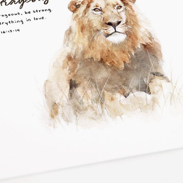lion scripture art