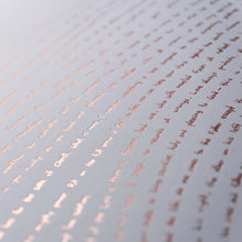 Rose Gold Illuminated Fingerprint - One verse from every book of the Bible