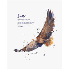 Soar On Wings Like Eagles - Isaiah 40:31 Scripture Art print
