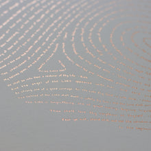 God's Fingerprint - 18x24 Rose Gold Illuminated Print