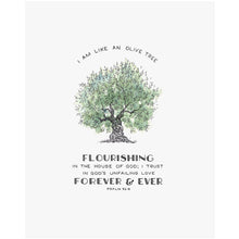 Flourishing Olive - Psalm 52:8 Scripture Art Print